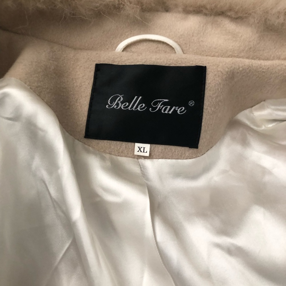 Belle Fare Cashmere Fur Coat Size XL - Picture 5 of 16